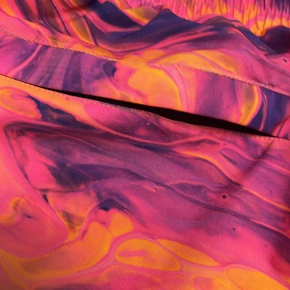 Papi Vibrant Orange and Purple Swim Trunks/ S-XL - Picture 6 of 11